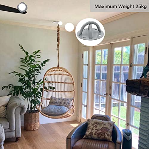 LAPONO-Ceiling-Anchor-4-Holes-Fitness-Suspension-Hook-Hammock-X-Mount-Bracket-Yoga-Swing-Wall-Mount-for-Battle-Rope-Gym-Straps-Gymnastic-Rings-Resistance-Band-Aerial-Bungee