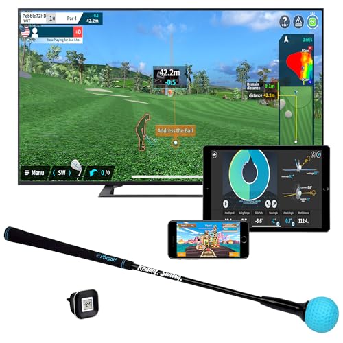 PHIGOLF Mobile und Zuhause Smart Golfspielsimulator mit Schaukelstock - WGT Edition