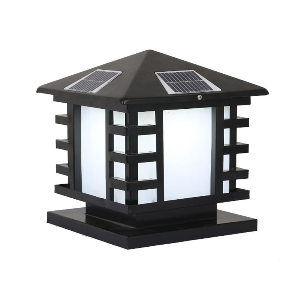 Lampadaire solaire LED autonome étanche pour éclairage de jardin résidentiel