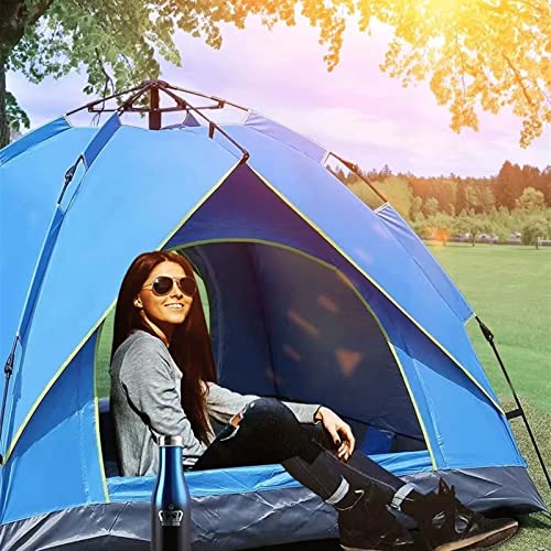Carpa automática impermeable para 3-4 personas naranja miniatura 5