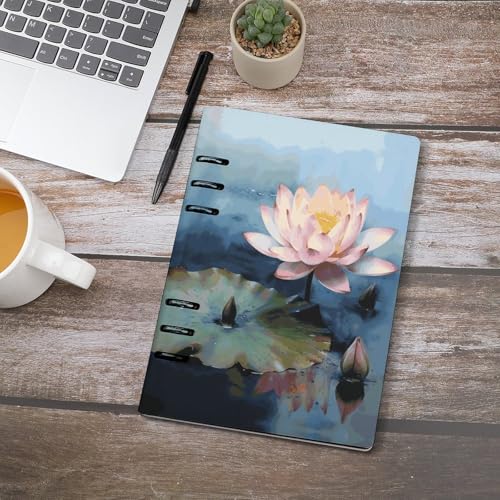 Cuaderno A5 de hojas sueltas con 6 anillas cubierta duradera 4
