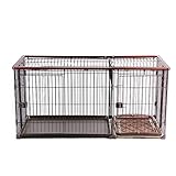 YIXIN2013SHOP Hundekisten/Zwinger Dog Cage Kennel mit WC Haustier Innen Zaun Zaun Zwei-Zimmer-Dog House Haustierkäfig (Size : L)