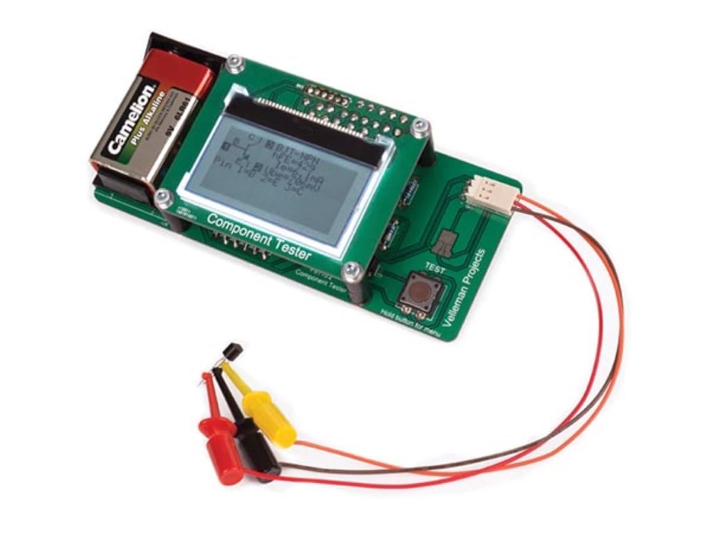 Whadda Kit de soldadura, kit de probador de componentes, pruebas electrónicas, aprendizaje STEM