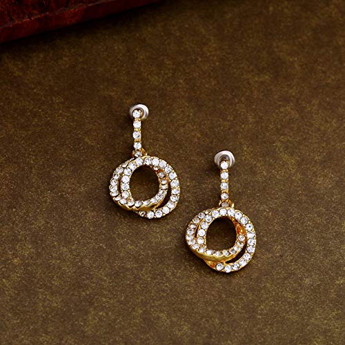 Gehena By - Tone Hoola hoop Dangle Earrings