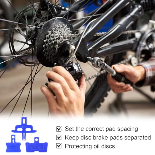 2 Pcs BremskolbenrüCksteller Fahrrad,12 Pcs Transportsicherung Scheibenbremse，BremskolbenrüCksteller für Rennrad, MTB, Fahrrad, Öl, Bremssattel Kunststoff Reparaturwerkzeug