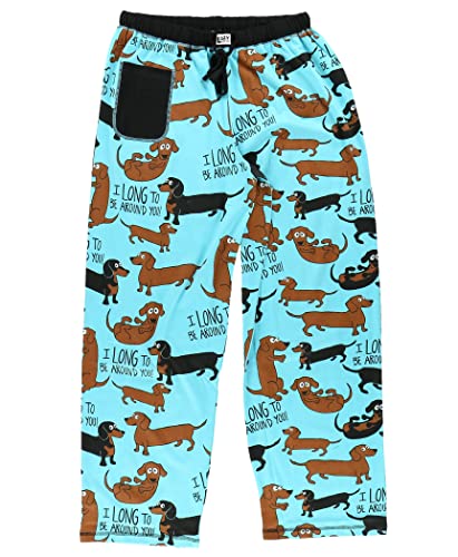 Lazy One Pajamas For Women, Cute Pajama Pants And Top Separates, Dog, Dachshund, Animal #TOP2