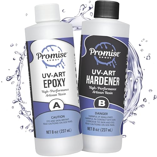 Promise Epoxy UV-Art Epoxy Resin 16 Oz Kit with Superior UV Resistance