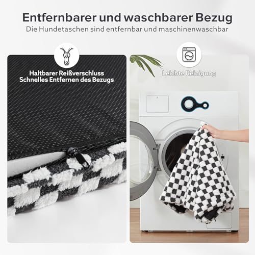 JOEJOY Grand lit orthopédique pour chien, grand lit pour chat, coussin pour chien avec mousse à mémoire de forme, lavable, doublure imperméable, lit orthopédique pour chien, gris – Image 6