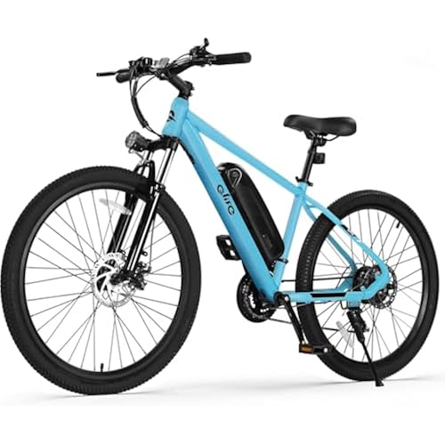 Qlife Racer Electric Bike for Adults - 21-Speed Mountain Lightweight Ebike with Peak 1000W Brushless Motor,48V 375Wh Removable Battery,26X2.1 Tire Step Over E-MTB,Up to 40 Miles Range
