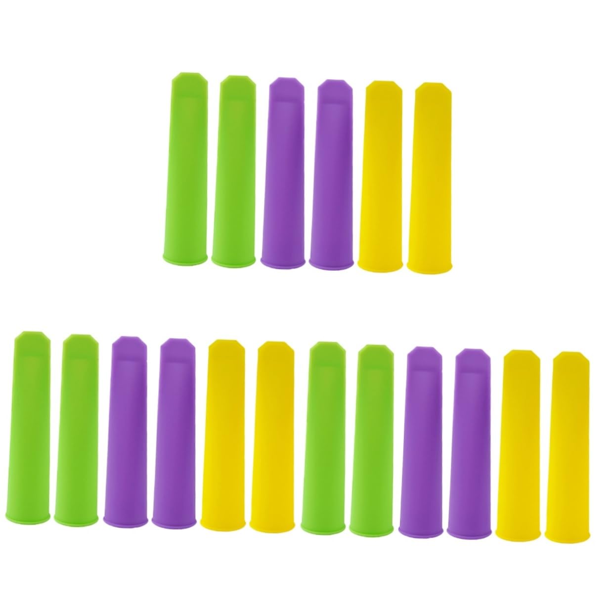 Alipis 18pièces Moules à Glace Silicone Avec Couvercle Pour Réutilisable De Moules à Sucettes Glacées
