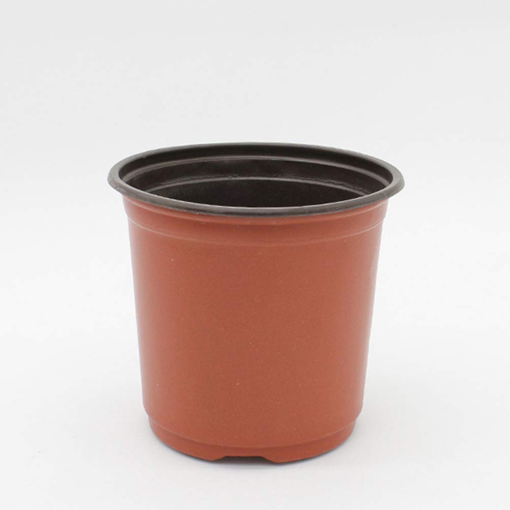 20PCS Planting Planter containers Germination Pot 6 inch Plant Pot Plastic pots for Plants Indoor Plastic pots Nursery Grow Round Tray Flower Pots Small