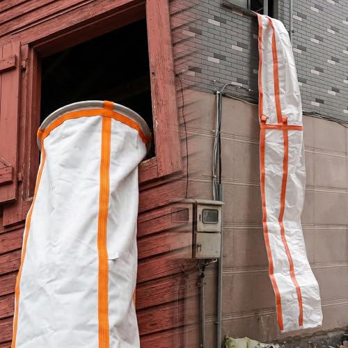 GARVIN 10ft Construction Trash Chute Section – Heavy Duty Debris Chute System for Construction Sites, Renovation, Remodeling, Laundry, and Household Waste, Tear-Resistant Material