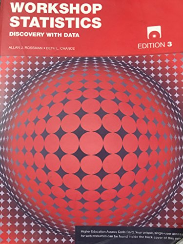Workshop Statistics: Discovery With Data 159757113X Book Cover