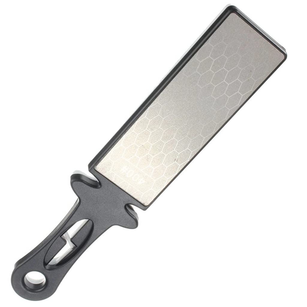 Yusylvia 1000 Grit/400 Grit Hand-held Double-Sided Whetstone, Professional Diamond Sharpening Stone, Sharpener