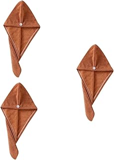 FRCOLOR 3 Pçs Toalha De Microfibra Toalhas De Banho De Secagem Rápida Toalha De Banho De Microfibra Turbante Touca De Banho Turbante De Secagem De Cabelo Turbante De Secagem Rápida Touca