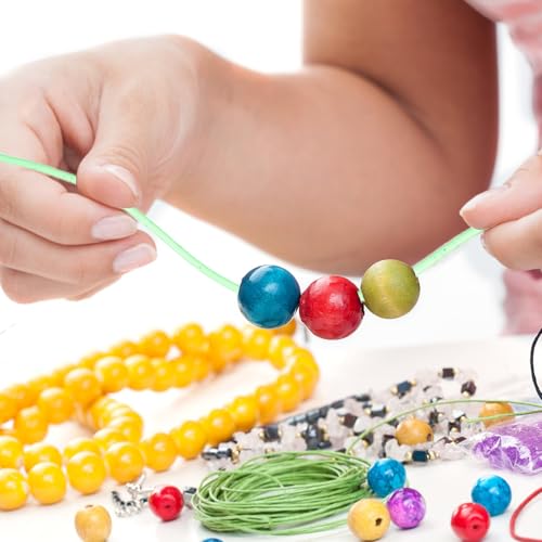 Cordón de PVC transparente de colores para tejer 200 pulseras cómodas y duraderas 8