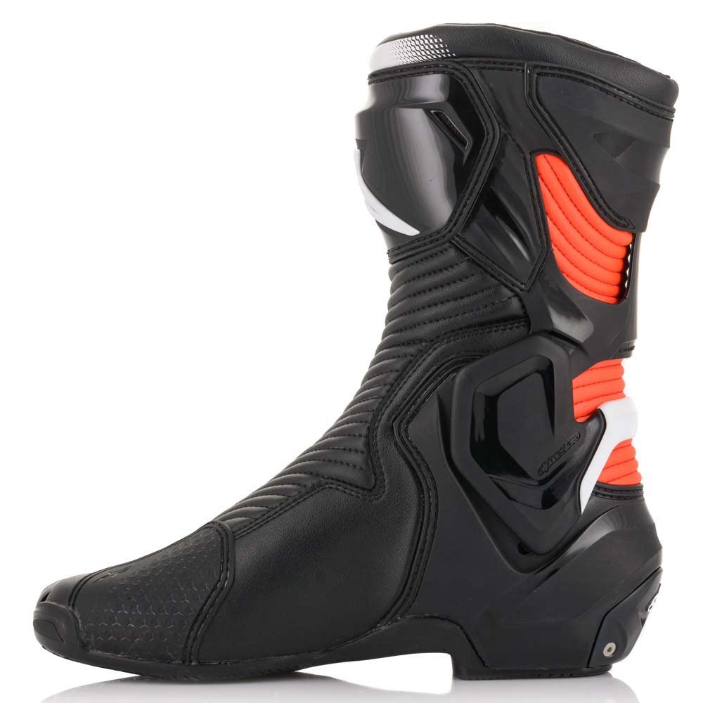 Alpinestars SMX Plus V2-Stivali Nero/Rosso Giallo Fluo, Abbigliamento per Motocicletta Unisex-Adulto