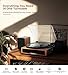 Vangoa Record Player with External Speakers Belt-Drive Turntable for Vinyl Records Dual Stereo Speakers LP Players Support 3 Speed 3 Size Wireless Playback AUX Headphone Input Auto Stop, Brown
