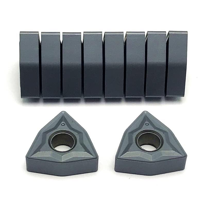 10 piezas WNMG080404 insertos de carburo para torno CNC miniatura 2