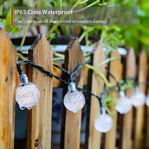 Solar Fairy Lights Outdoor Waterproof, 50LED Solar Garden Lights, 8 Mode 7M/24Ft Indoor/Outdoor Solar String Lights for Garden Patio Yard Home Christmas Parties Wedding(Multi-Coloured)