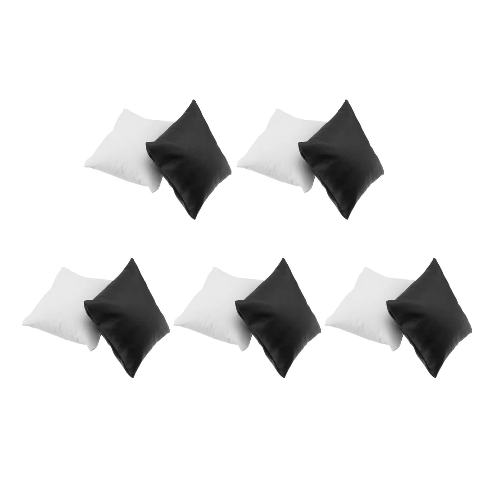 WUYXTO 10Pcs Watch Pillow Jewelry Display Black White Bracelet Bangle Cushion For Store Use For Packaging
