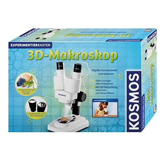 Kosmos 634407 Microscopio Juguete y Kit de Ciencia para niños - Juguetes y Kits de Ciencia para niños (Biología, Microscopio, 8 año(s), Niño/niña, Gris, 485 mm)