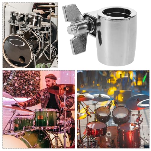 Soporte ajustable para cowbell, clamp doble para batería miniatura 6