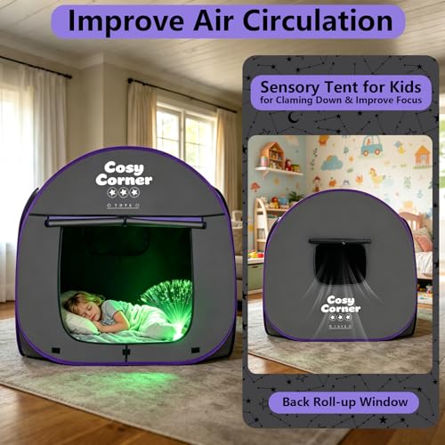 Sensory Tent with Fiber Optic Lamp