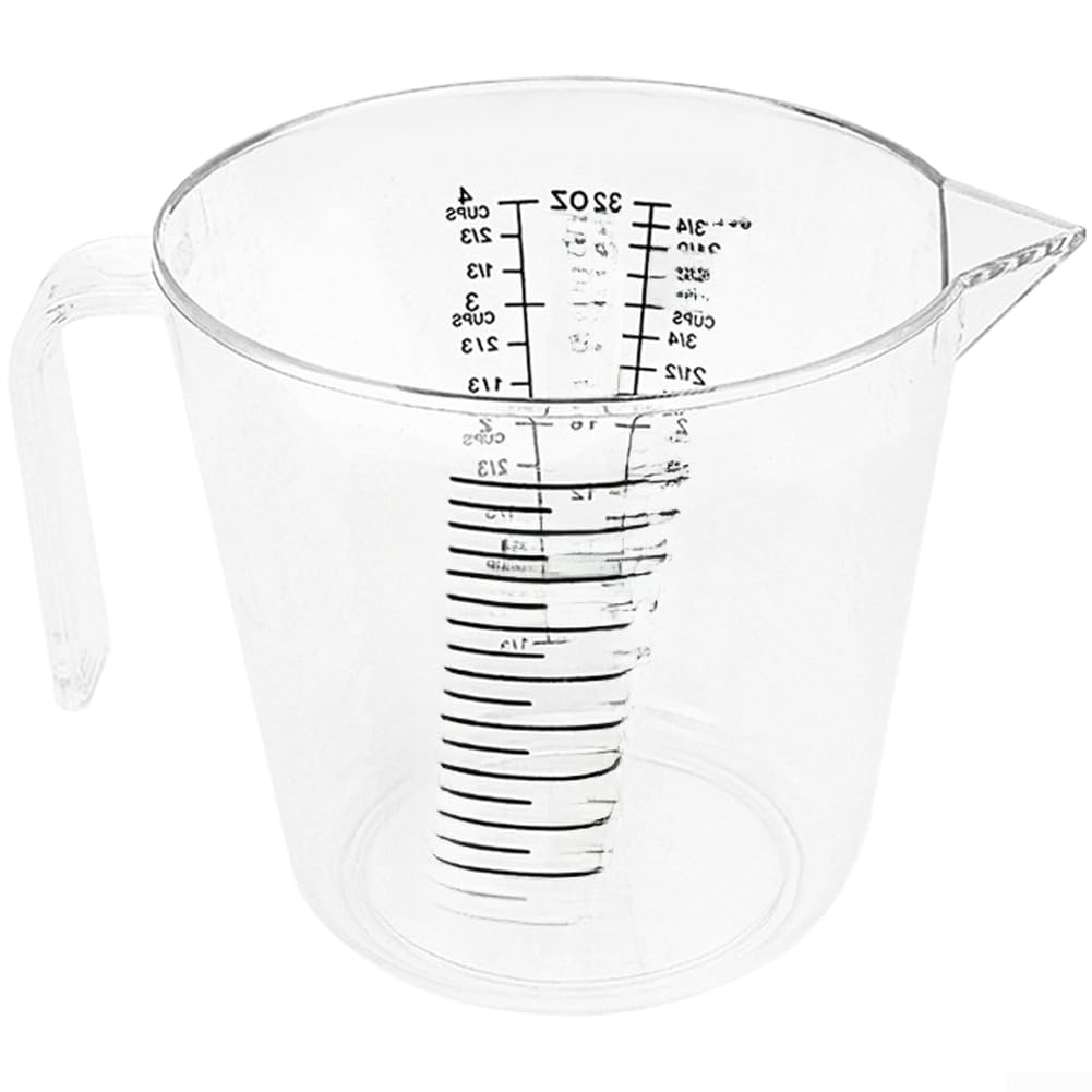 Messbecher-Set mit klaren Skalen, sicherem PP-Kunststoff, breiter Öffnung und dreieckigem Ausguss zum Backen und Kochen, mehrere Größen erhältlich (D)