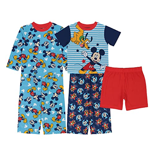 Image of Disney Boys' Mickey Mouse | Pixar 5-piece Loose-fit Pajama Set, Soft & Cute for Kids