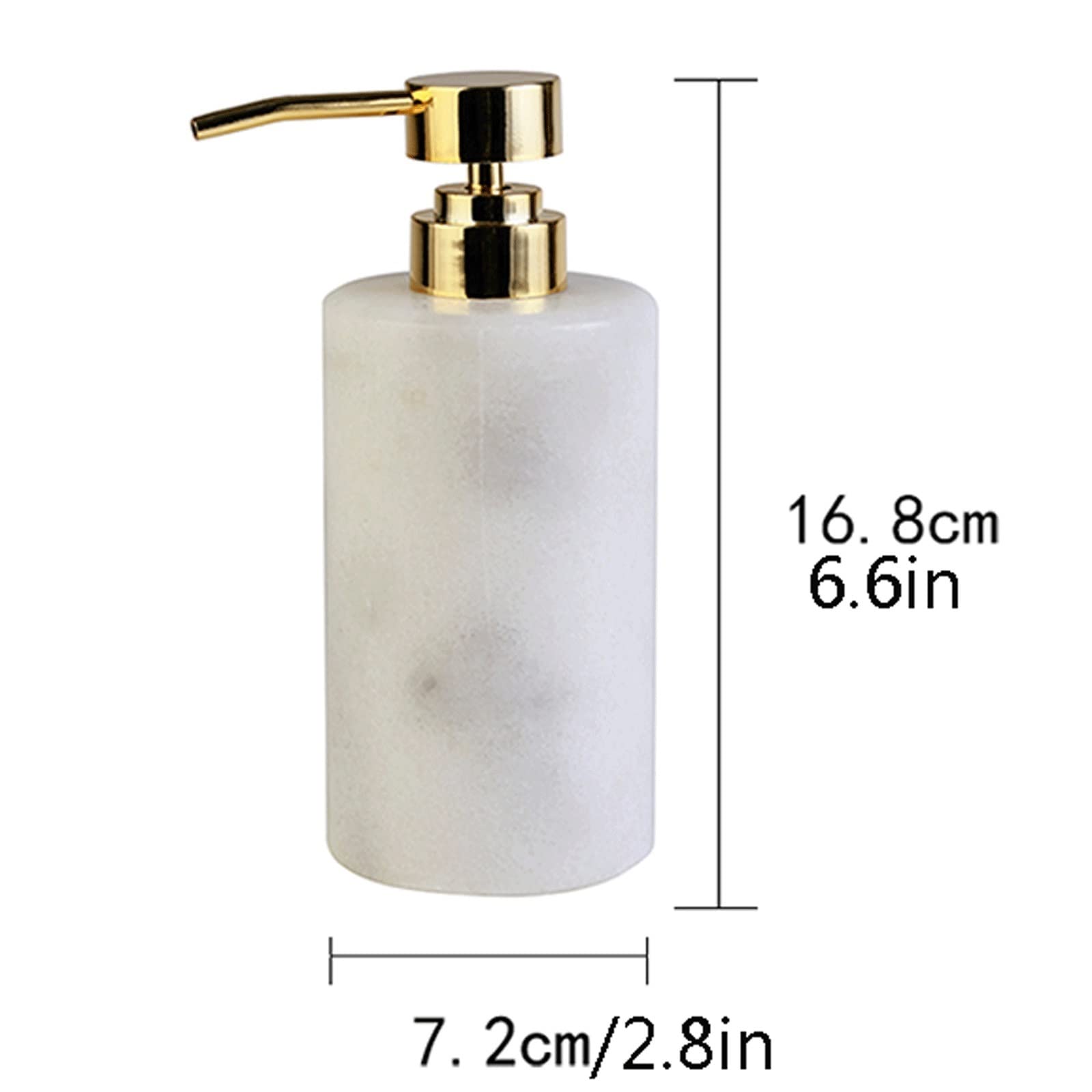 Contenitore erogatore liquido Distributore di sapone in ceramica Distributore di sapone ricaricabile Pompa per sapone da lavandino della cucina Utilizzato per shampoo, gel doccia, pompa per lozio