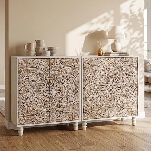 COSIEST Set of 2 32' Buffet Sideboard Cabinets...