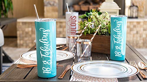 18 & Fabulous 20Oz Stainless Steel Tumbler 18 Birthday Decorations For Girls, 18Th Birthday Gifts For Girls, Happy 18Th Birthday Decorations For Girls, 18 Year Old Girl Birthday Gifts, 18Th Gift Ideas #TOP5