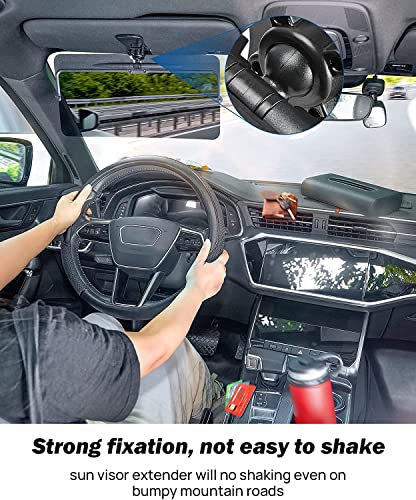 image for JOYTUTUS Sun Visor for Car, 2 Pack Polarized Sun Visor Extender Univer