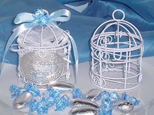 Small Wire Bird Cage Favor White (10 PIECES)