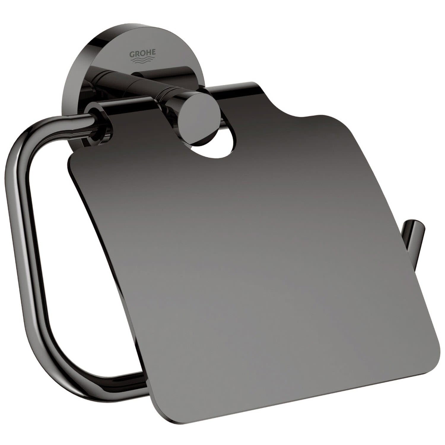 Grohe Silver Essentials New Toilet Roll Holder Hard Graphite 40367A01