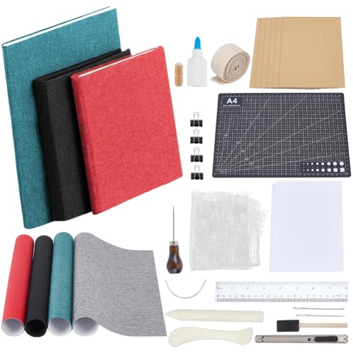 Fil aiguilles papiers fournitures reliure pour offrir un coffret créatif complet