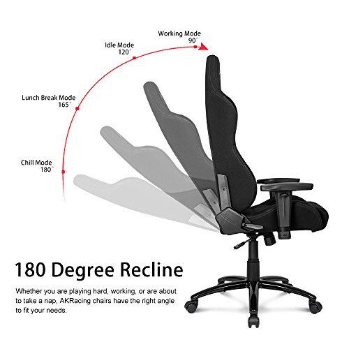 AKRacing Core Series EX - Silla gaming, color negro