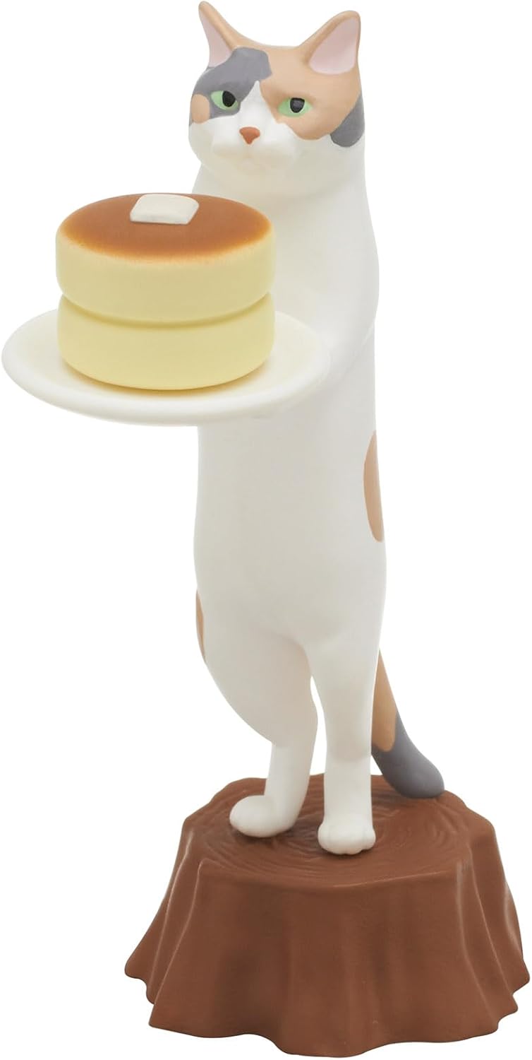 Kitan Club Cat Cafe Plastic Toy- Blind Box Includes 1 of 5 Collectable Figurines - Fun, Versatile Decoration - Authentic Japanese Design - Made from Durable Plastic