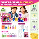 Jim&Gloria Science Kits for Kids Age 5-7 8-12 Year Old Birthday Gifts for Girls, Craft Supplies, Learning & Educational Toys, Stem Toys, Chemistry Set, Science Experiments for Kids Volcano Projects