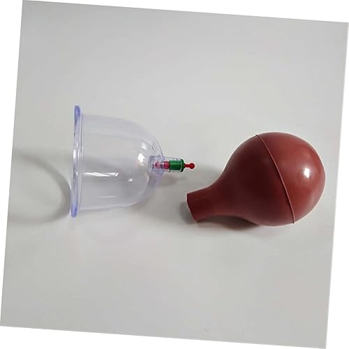 Miniatura 4 de Hemoton 18 piezas Herramienta de masaje de espalda Copa de vidrio de fuego Masaje Copa de succión Masajeador corporal Cupping Tazas de plástico