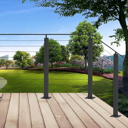 Rondelles biseautées noires en inox pour rénover une terrasse extérieure - 5
