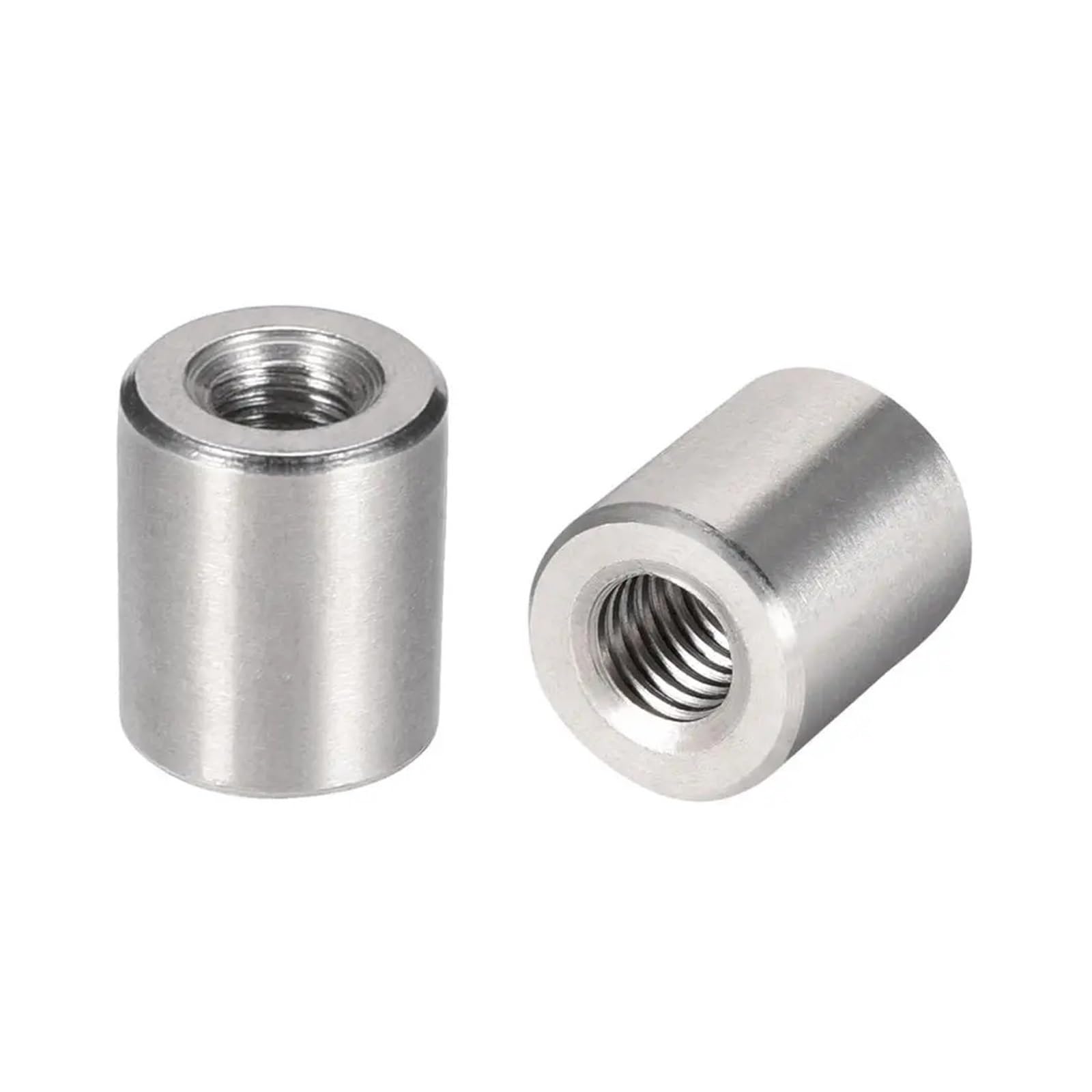 Tuercas de unión Redondas Tubo de espárrago de Manguito Redondo, Conector de unión, Manguito de Barra, Tuerca de espárrago(M12x20x20mm)