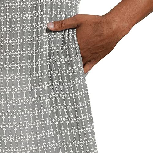 Image of SOJANYA (Since 1958 Men's Cotton Floral Regular Kurta Pyjama Set