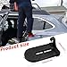Car Door Step for Roof Access, Folding Aluminum Alloy Car Step, 400lb Load Capacity, Anti-Slip, Universal Fit for Most Cars, SUVs, Trucks (Black)