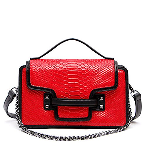 Sac de messager en cuir véritable serpent exprimez votre style unique