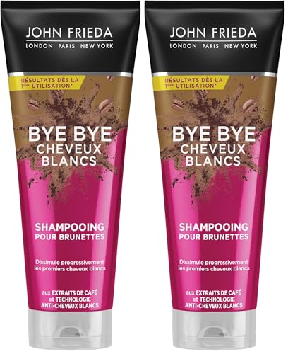 JOHN FRIEDA Bye Bye Blancs Shampoo für Brunetten, 250 ml (Packung mit 2)