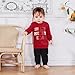 In My Merry Era Newborn Infant Girl Christmas Sweatshirt Letter Embroidery Long Sleeve Toddler Clothes Outfit (Red, 6-12 Months)