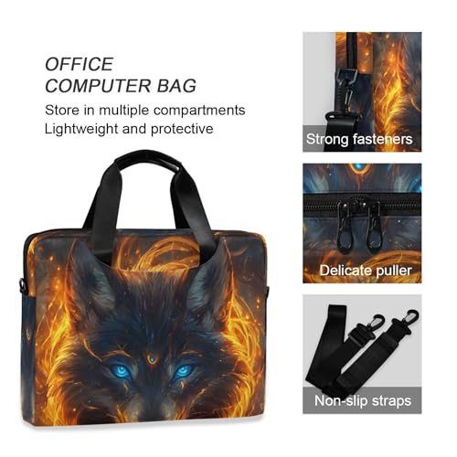 Maletín para portátil ALAZA Magic Wolf de 13 a 15.6 pulgadas miniatura 5