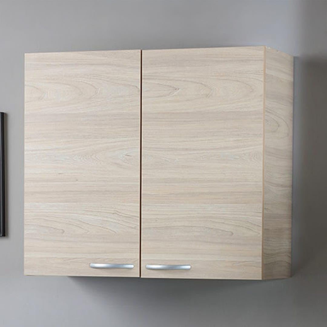 Trentiner Escurreplatos 80 cm Olmo con 2 puertas y 2 estantes – Elegancia natural para tu cocina